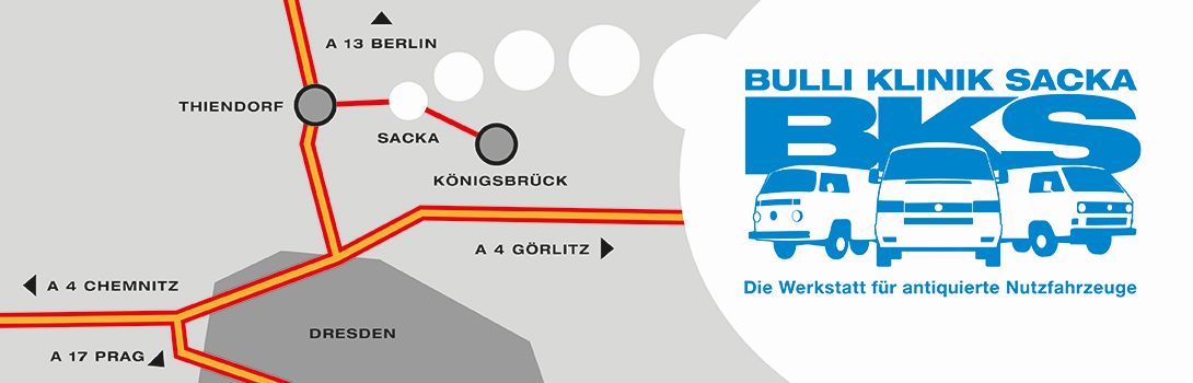 Anfahrt Bulli Klinik Sacka