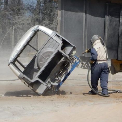 Entrosten Sandstrahlen Volkswagen