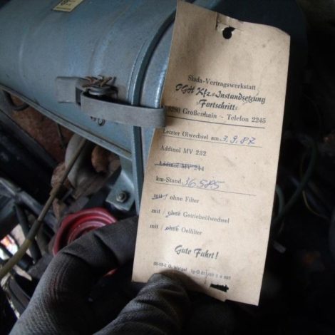 Inspektion Protokoll VW Bulli